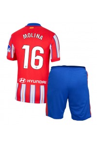 Fotbalové Dres Atletico Madrid Nahuel Molina #16 Dětské Domácí Oblečení 2024-25 Krátký Rukáv (+ trenýrky)